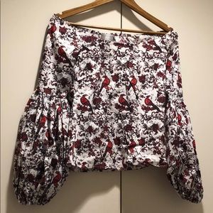 Caroline Constas off the shoulder top